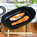レンジ 魚焼き プレート グリルパン レンジ グリルプレート ヒロショウ レンジグリルパン マルチ フッ素加工 レシピ付き 魚焼きグリル フタ付き 蓋 魚焼き ...