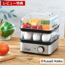【レビュー特典付】 Russell Hobbs ラッセルホブス ミニスチーマー 蒸し器 電気 2段 蒸し調理器 フードスチーマー 蒸し料理 空焚き防止機能 タイマー機能 スクエア型 ゆで卵|詳細画像