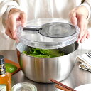【8月10日はポイント最大10倍祭♪】サラダスピナー ステンレスサラダスピナー 水切りボウル 野菜 水切り器 日本製 サラダ スピナー 清潔 回転 手動 サンロ...