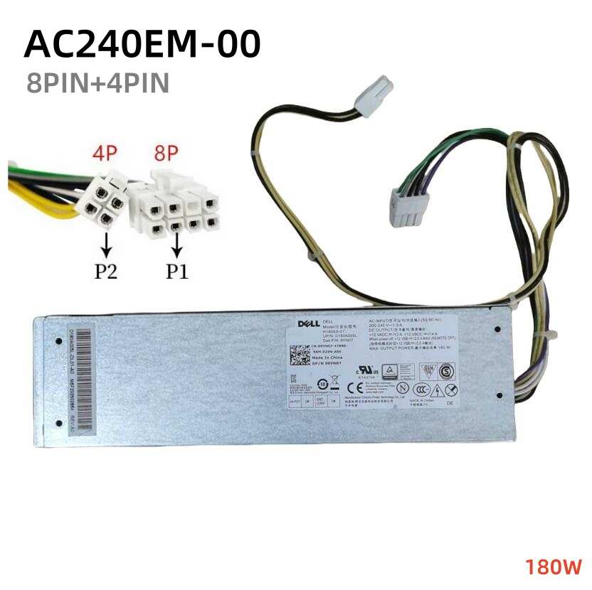 新品 Dell 3250、3650、3040、7040 MT 電源ユニット 240W 8+4 PIN AC240EM-00 H240EM-00 B240EM-00 L240EM-00 D240EM-00 L240EPM-00 D2