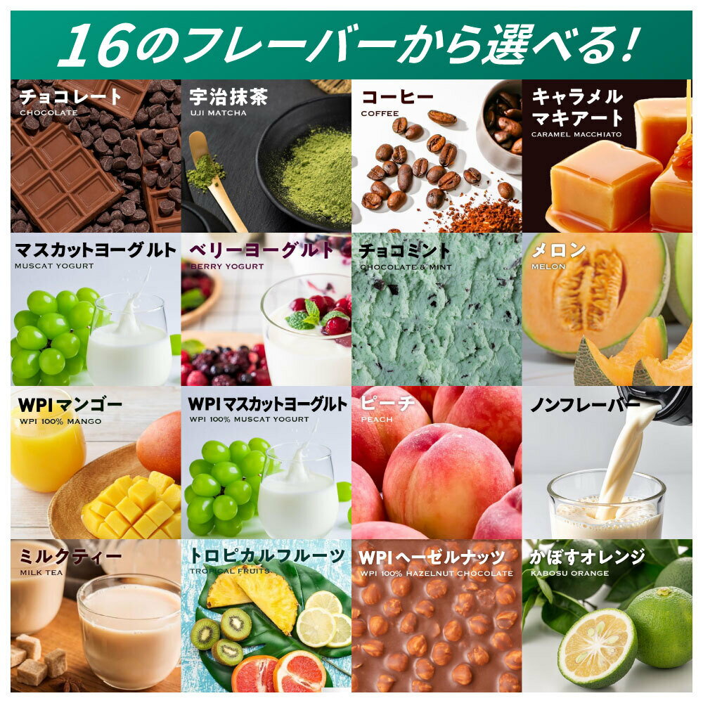 EZOBOLICプロテイン WPC／WPI100% 選べる17種類 3kg 3
