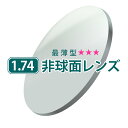 【同時購入品】有料オプション 1.74非球面レンズ (2枚1組) メガネセットと同時にお買い求めください ※本品のみではお買い求めいただけません