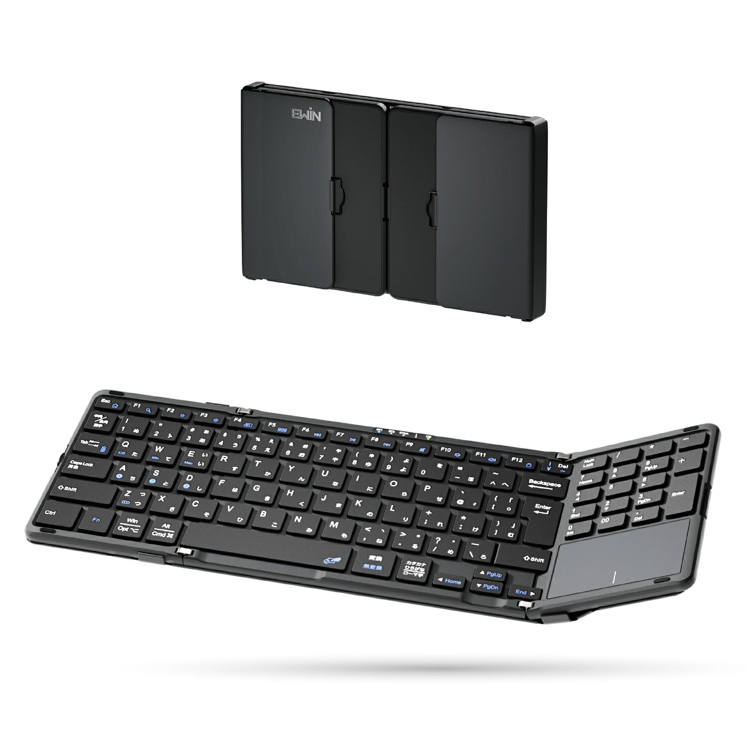 新品✨EWINスマートパッドiPad用キーボードケース一体型テンキータッチパッド 楽天市場】ewin キーボードケース タッチパッドの通販