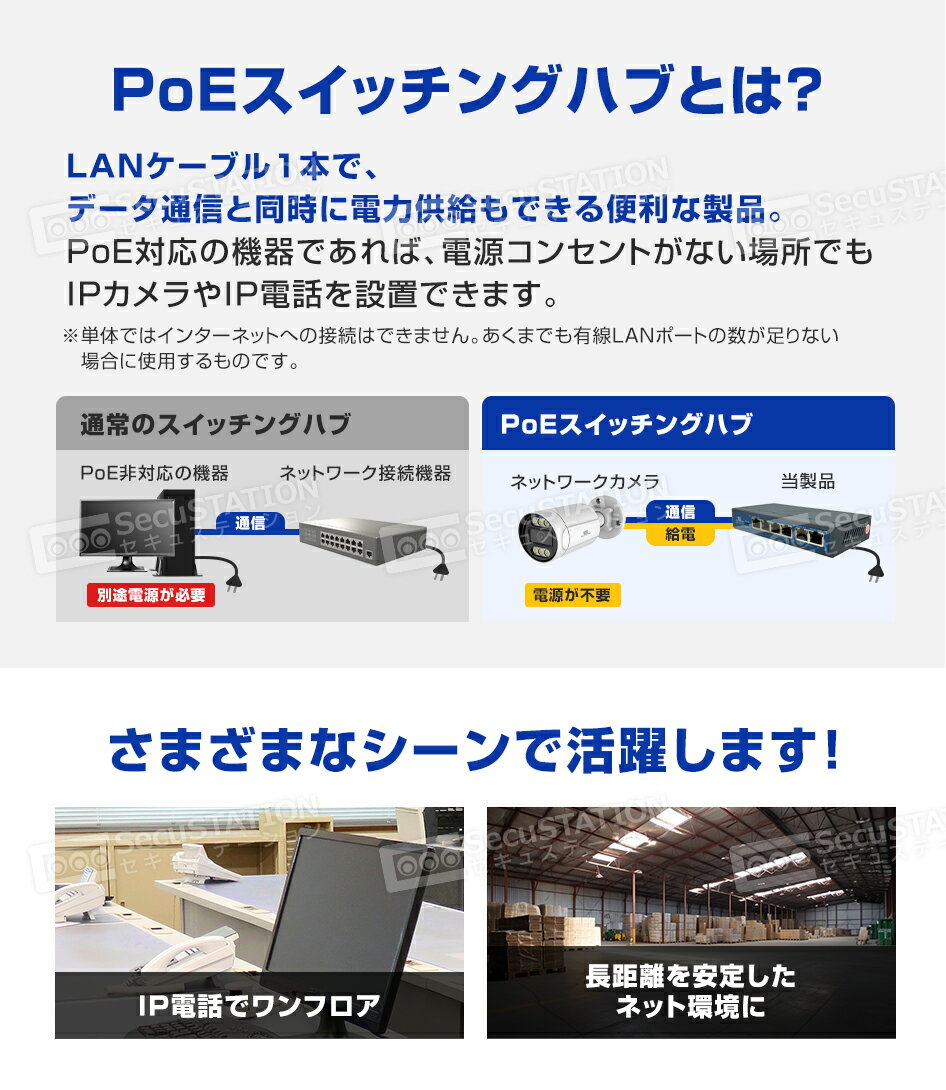 �����å��󥰥ϥ� PoE�����б� 4/8�ݡ��� IEEE802.3af IEEE802.3at