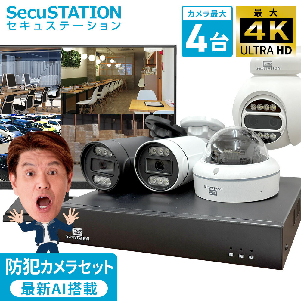 【4K800万画素が選べる★HDDセール★楽天1位 官公庁納入実績有りリピート多数】 防犯カメラ 1 ...