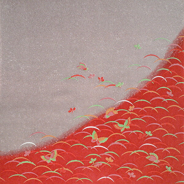 2個以上でお得クーポン 風呂敷 約70cm ちりめん 二巾 蝶の舞　縮緬 友禅 ふろしき グレー レーヨン100％ 名入れ可 日本製 おしゃれ かわいい 和柄 和風 一升餅 一生餅 1歳 誕生日 お祝い バッグ 風呂敷専門店 重箱用 包み メール便 送料無料 2022 ひな祭り ホワイトデー