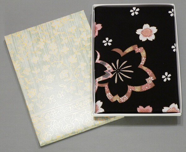 ＼5%OFFクーポン配布中／風呂敷 約70cm ちりめん 二巾 昼夜桜 縮緬 友禅 ふろしき 黒 レーヨン100％ 名入れ可 日本製 おしゃれ 和柄 一升餅 一生餅 1歳 誕生日 重箱用 風呂敷専門店 お土産 ギフト むす美 メール便 送料無料 バレンタイン 2021格安通販　バレンタイン　人気　ランキング