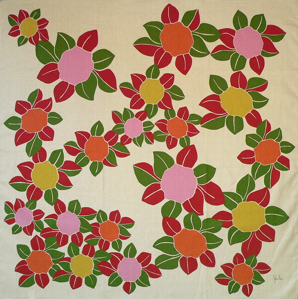 \5%OFFクーポン配布中/風呂敷 大判 サイズ 97cm ニ四巾 シビラ Sybilla 綿 ふろしき CAMELIAS カメリアス ベージュ 箱無し 名入れ可 日本製 おしゃれ かわいい エコバッグ 折りたたみ コンパクト 子供 一升餅 1歳 誕生日 メール便 送料無料 バレンタイン 2021