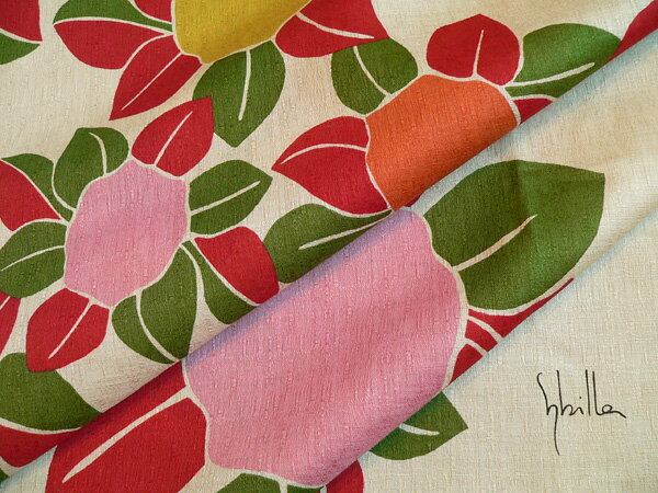 ＼5%OFFクーポン配布中／風呂敷 大判 サイズ 97cm ニ四巾 シビラ Sybilla 綿 ふろしき CAMELIAS カメリアス ベージュ 箱無し 名入れ可 日本製 おしゃれ かわいい エコバッグ 折りたたみ コンパクト 子供 一升餅 1歳 誕生日 メール便 送料無料 バレンタイン 2021格安通販　バレンタイン　人気　ランキング