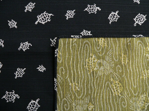 ＼5%OFFクーポン配布中／風呂敷 お弁当 サイズ 48cm 福むすび 亀 黒／グリーン 両面染 綿 ふろしき 名入れ可 日本製 おしゃれ かわいい 和柄 おべんとう チーフ ラッピング 風呂敷専門店 プチギフト むす美 ポイント消化 メール便 送料無料 バレンタイン 2021格安通販　バレンタイン　人気　ランキング