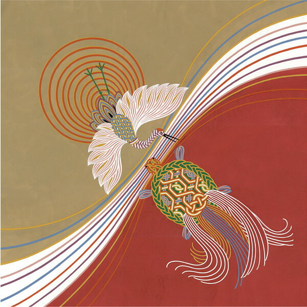 \5%OFFクーポン配布中/風呂敷 約70cm ちりめん 二巾 虹掛け鶴亀 開運 縮緬 友禅 ふろしき レーヨン100% 名入れ可 日本製 おしゃれ 和柄 子供 一升餅 一生餅 1歳 誕生日 タペストリー 重箱 包み 風呂敷専門店 お土産 ギフト サイズ メール便 送料無料 バレンタイン 2021