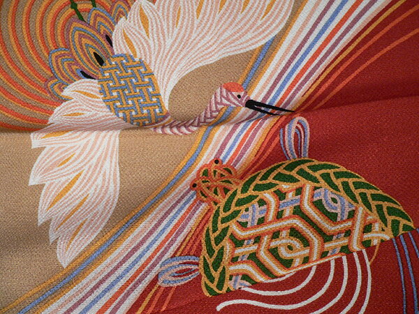 ＼5%OFFクーポン配布中／風呂敷 約70cm ちりめん 二巾 虹掛け鶴亀 開運 縮緬 友禅 ふろしき レーヨン100％ 名入れ可 日本製 おしゃれ 和柄 子供 一升餅 一生餅 1歳 誕生日 タペストリー 重箱 包み 風呂敷専門店 お土産 ギフト サイズ メール便 送料無料 バレンタイン 2021格安通販　バレンタイン　人気　ランキング