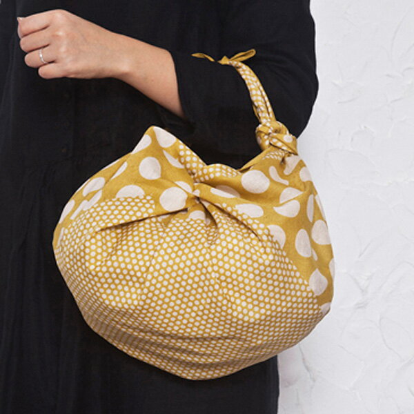 \5%OFFクーポン配布中/風呂敷 大判 エコバッグ サイズ 97cm KONOMI このみ 綿二四巾ふろしき polka-dot ポルカドット イエロー 名入れ可 日本製 おしゃれ かわいい 折りたたみ コンパクト リュック 一升餅 1歳 誕生日 メール便 送料無料 バレンタイン 2021