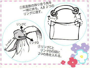 ＼5%OFFクーポン配布中／風呂敷 バッグ 持ち手 風呂敷ハンド ハンドル 取手 皮製 ふろしきをバッグに変身させるグッズ エコバッグ 風呂敷バッグ キット 風呂敷専門店 風呂敷専門店 お土産 メール便 送料無料 バレンタイン 2021格安通販　バレンタイン　人気　ランキング