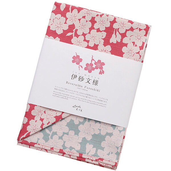 \5%OFFクーポン配布中/風呂敷 大判 サイズ 三巾 104cm 伊砂文様 両面染め 綿 ふろしき しだれ桜 チェリーピンク/ミント 名入れ可 日本製 おしゃれ かわいい 和柄 エコバッグ リュック 子供 一升餅 一生餅 1歳 誕生日 むす美 メール便 送料無料 バレンタイン 2021