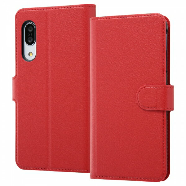 AQUOS sense3 AQUOS sense3 lite Android One S7 国内メーカー品 手帳型ケース シンプル マグネット レッド 保護 おしゃれ オシャレ スマホ カバー スマホケース アクオスセンス3 docomoドコモ SH02M SHV45 SH-M12