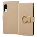 AQUOS sense3 AQUOS sense3 lite Android One S7 国内メーカー品 手帳型 レザーケース TETRA リング付き モカ スマホリング カードホルダー スタンド機能 保護 おしゃれ オシャレ スマホ カバー スマホケース アクオスセンス3 docomoドコモ SH02M SHV45 SH-M12