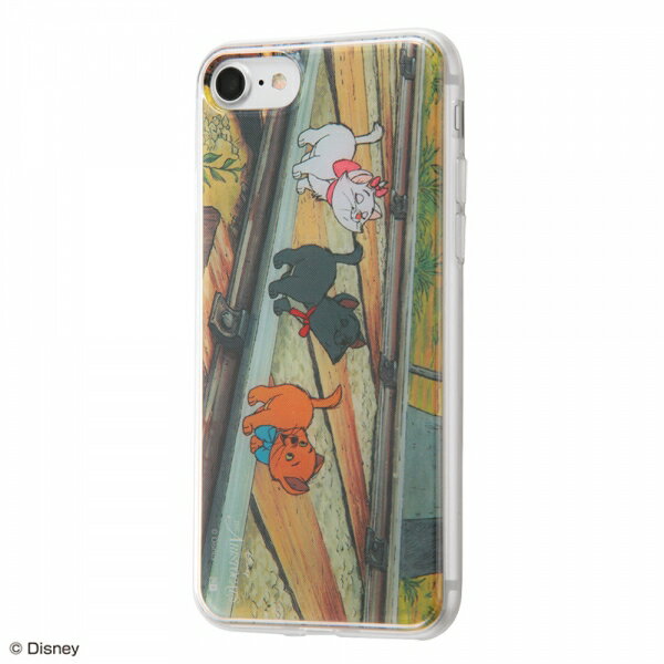 iPhone SE 第3世代 第2世代 iPhone8 iPhone7 国内メーカー品 TPUケース + 背面パネル ディズニー おしゃれキャット 保護 おしゃれ オシャレ かわいい 可愛い スマホケース アイフォンSE アイフォン8 アイホンSE ドコモ au ソフトバンク