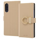 Galaxy A41 国内メーカー品 手帳型 レザーケース TETRA リング付 モカ ギャラクシーA41 ドコモ au ソフトバンク 楽天モバイル UQモバイル SC-41A SCV48