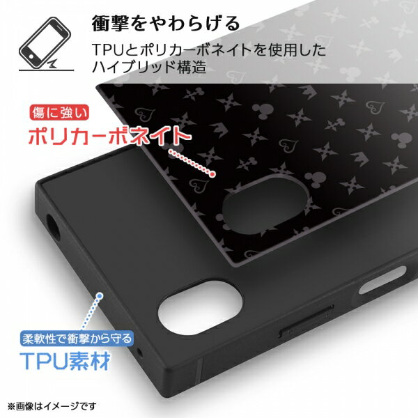 Xperia Ace III 国内メーカー品 ケース カバー 耐衝撃ハイブリッドケース KAKU スマホケース 携帯ケース スマホカバー キングダムハーツ/シンボル 可愛い おしゃれ かわいい docomo SO-53C au SOG08 ワイモバイル