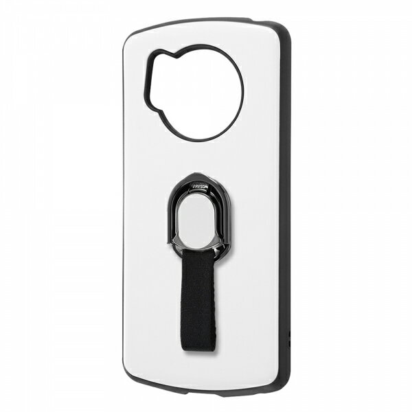 AQUOS R7 国内メーカー品 ケース カバー AQUOSR7 アクオスアールセブン バックカバー 携帯ケース けいたいけーす 耐衝撃ケース 金属リング ホワイト docomo ドコモ ソフトバンク SH-52C アンドロイド