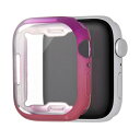 Apple Watch バンド 国内メーカー品 Apple Watch Series 8 / 7 45mm Apple Watch SE(第2 / 1世代) 44mm アップルウォッチ TPUソフトケース META グラデーションカラー パープル/ピンク 可愛い かわいい おしゃれ