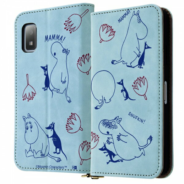 AQUOS wish3 国内メーカー品 手帳型 ケース カバー AQUOSwish3 アクオスウィッシュ3 wish3ケース スマホケース aquos wish3 スマホカバー 手帳型ケース 携帯ケース ムーミン かわいい オシャレ 可愛い ドコモ SH-53D 楽天モバイル ワイモバイル