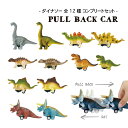 【 恐竜 】 プルバックカー ダイナソー 全12種類 コンプリートセット タマゴ型パッケージ 【 子供 子ども キッズ 玩具 おもちゃ 】