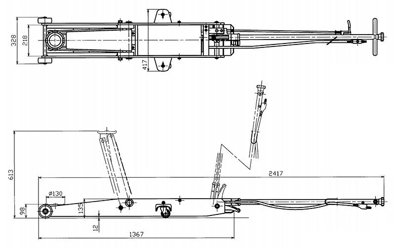 マサダ製作所 低床型エアージャッキ（3t）[ASJ-30ML]【代引不可】【車上渡し】