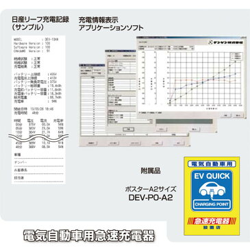 デンゲン EV急速充電器 ハイレートマックスシリーズ EV-MAX DEV-10KW【代金引換不可】