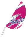 SPM ストッパー付リーフフラッグ ver.2 ポール付属セット ピンク LF-12set【代金引換不可】