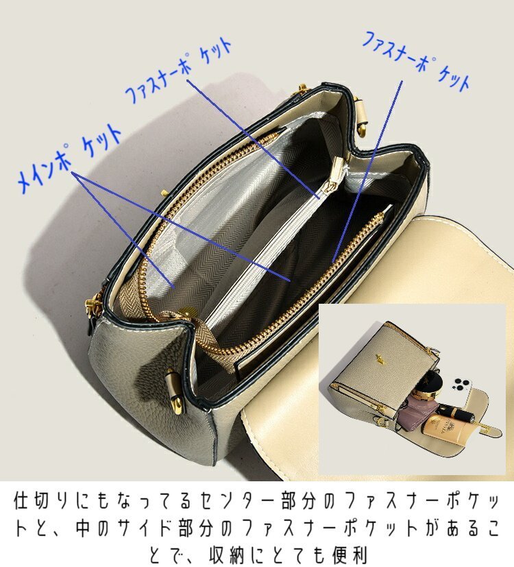 【10%offで11880⇒10692 8/24 20時まで】本革 バッグ レディース ショルダー ミニ セレモニー ハンドバッグ 牛革 高見え 高級 上品 軽量 斜めがけ かばん カバン レザー レトロ クラシック 軽い 小さい 小さめ 旅行バッグ ミニショルダー スクエア 大人 f-ensemble-10000111 F-ensemble サンプル画像3