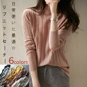 【19%offで3280⇒2656 7/11 02時まで】リブニット トップス セーター ニット レディース リブ タートル ボートル ハイネック タートルネック 着やせ 春 柔らか ヘビロテ 長袖 あったか 透け感 大人 プチタートルニット ストレッチ プチハイネック ニット