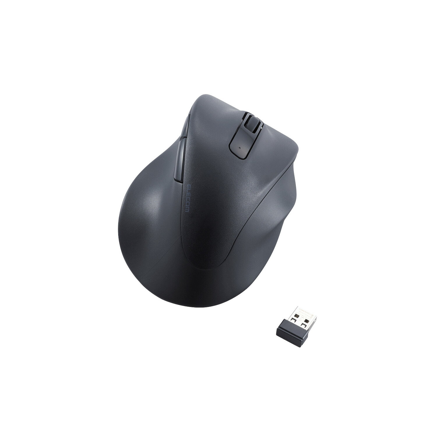 [ELECOM]ワイヤレス マウス 静音 無線 2.4GHz 5ボタン 右手専用 【 Windows 11 10 mac Chrome 対応 】 抗菌 XLサイズ EX-G ブラック M-XGXL30DBSKBK/MXGXL30DBSKBK
