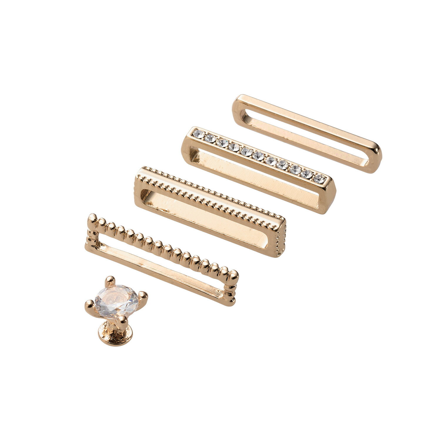 [ELECOM]アップルウォッチ アクセサリー バンドチャーム リング×4 ピンズ×1 バンド &me ストーン AW-RINGPINS02S/AWRINGPINS02S(2)