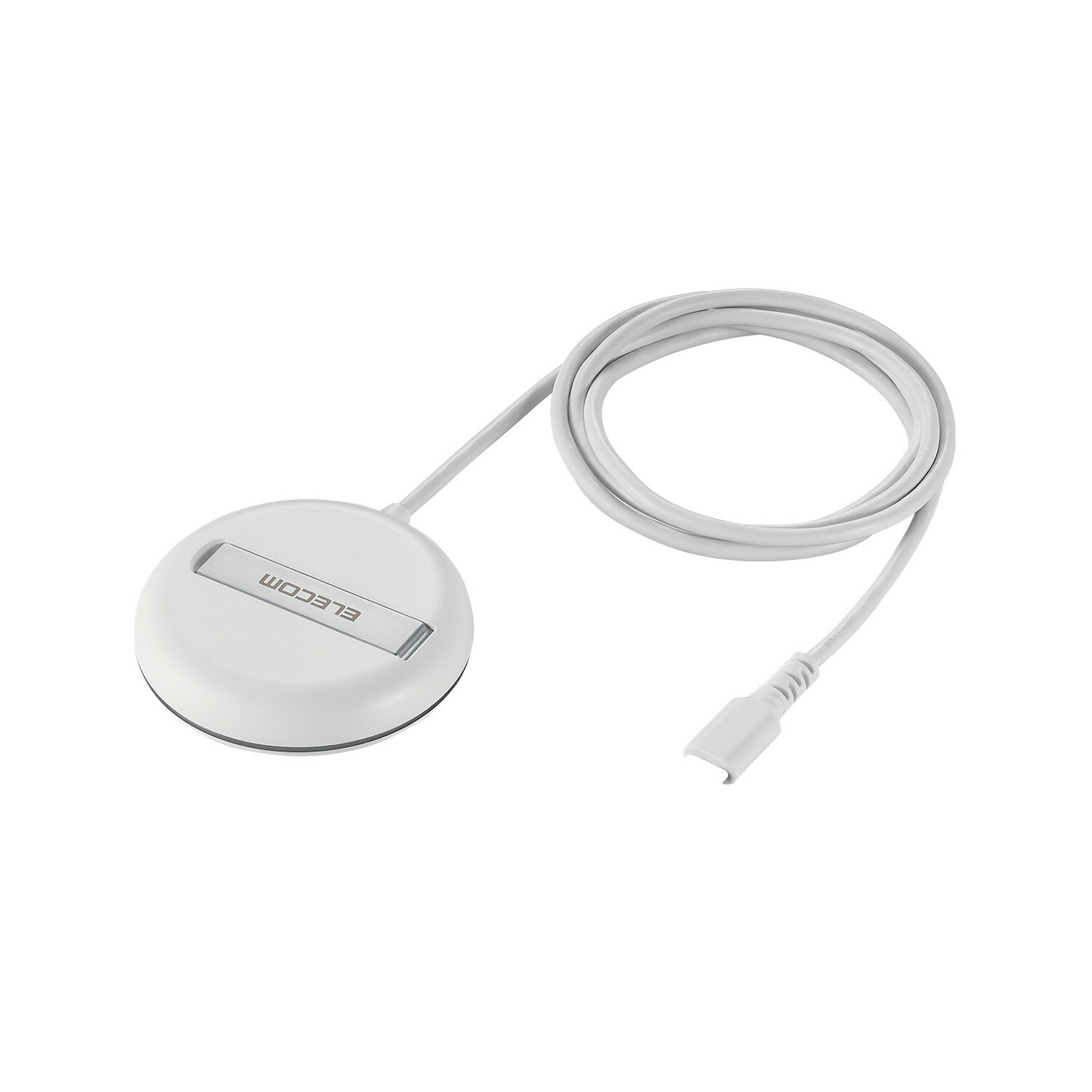 [ELECOM]ワイヤレス充電器 Qi 認証 Qi2 対応 15W / 7.5W / 5W マグネット式 卓上 スタンド 2Way ケーブル一体 1m 置くだけ充電器 【 iPhone 各種対応 】 ホワイト W-MA06WH/WMA06WH