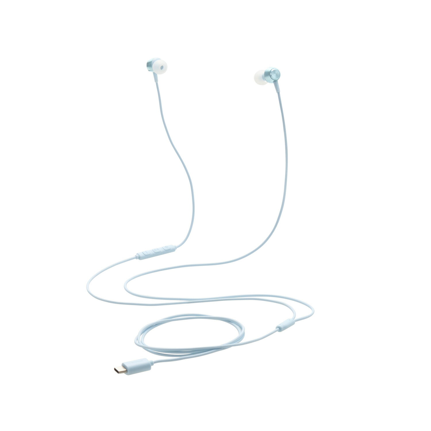 [ELECOM]タイプC イヤホン 有線 マイク付き カナル型 断線しにくい高耐久 通話対応 音量調整 【 USB Type-C ポート搭載 iPhone iPad Android 他対応 】 ブルー EHP-DF14CMBU/EHPDF14CMBU