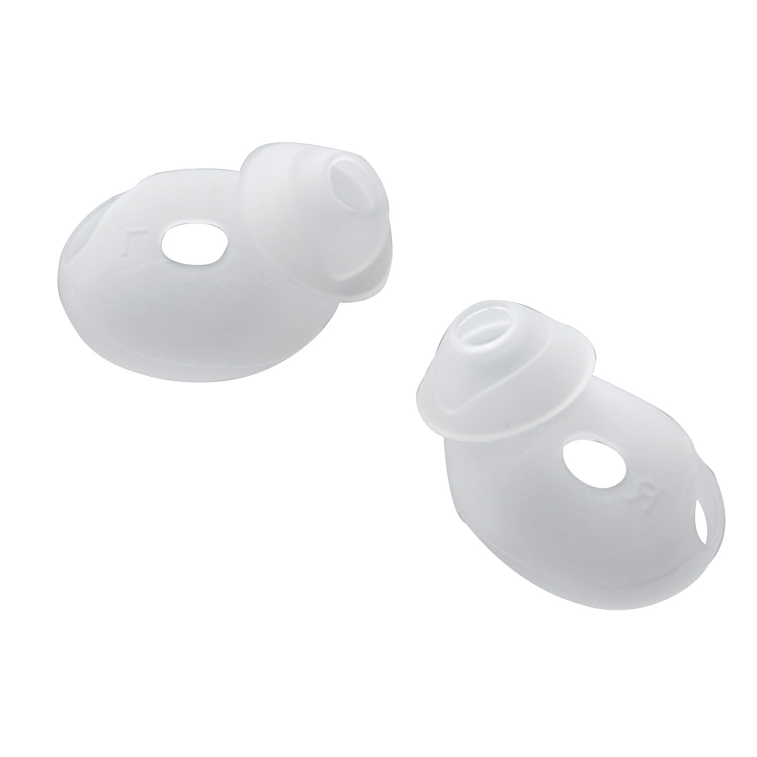 Rakuten - [ELECOM]AirPods 4 用 カナル型 イヤホンカバー シリコン イヤーピース 収納カプセル付き クリア AVA-AP06CCR/AVAAP06CCR