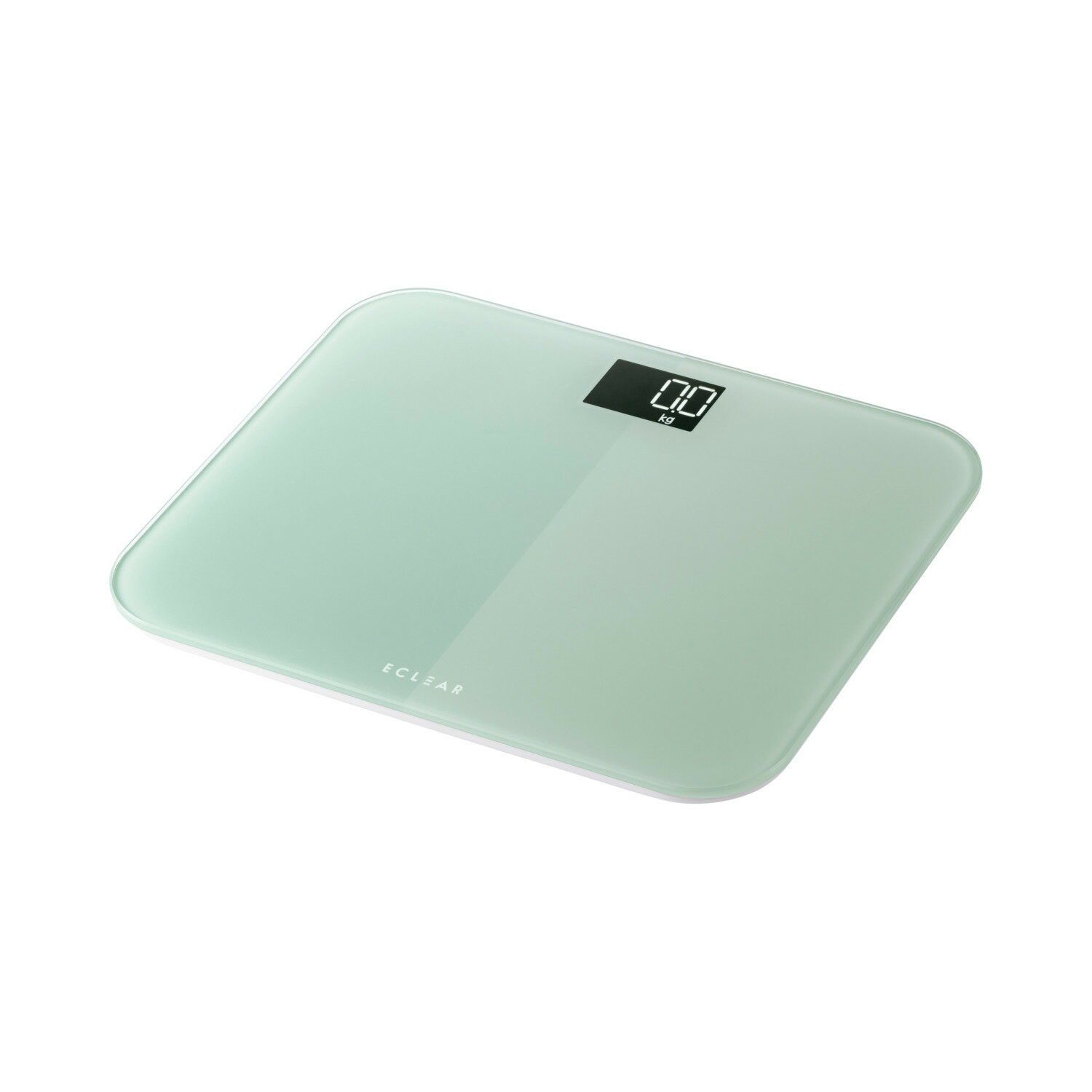 [ELECOM]体重計 デジタル ヘルスメーター コンパクト 乗るだけ自動電源ON 強化ガラス天板 最大150kg対応 LED表示 電池付属 エクリア ブルー HCS-S03BU/HCSS03BU