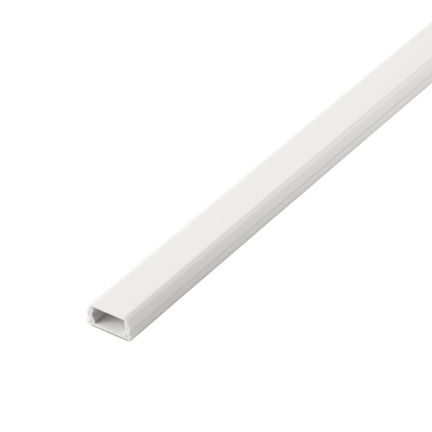 [ELECOM]配線カバー 壁用 モール ( 長さ1m × 幅21mm ) フラット 設置用テープ付き 【 LANケーブル / 電..