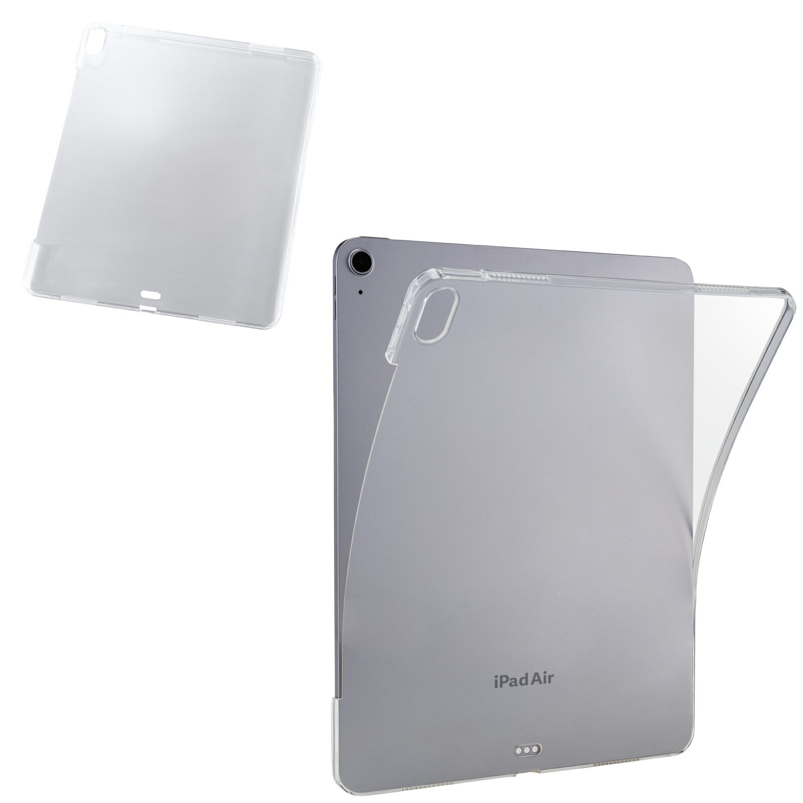 [ELECOM]iPad Air ケース 13インチ ( M3 / M2 ) ソフト カバー 軽量 Apple Pencil Pro充電対応 クリア TB-A25XUCCR/TBA25XUCCR