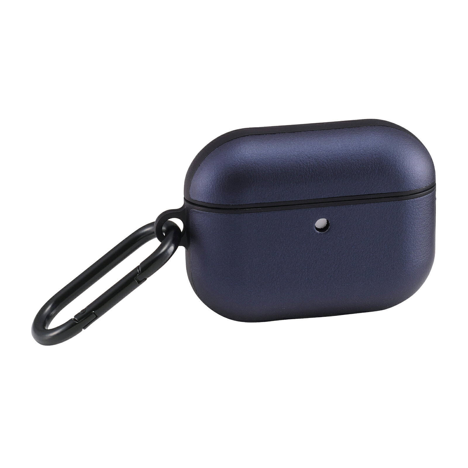 Rakuten - [ELECOM]AirPods Pro 3 ケース MagSafe対応 レザー調 TPU 耐衝撃 カラビナ付 落下防止 ネイビー AVA-AP07PLCNV/AVAAP07PLCNV