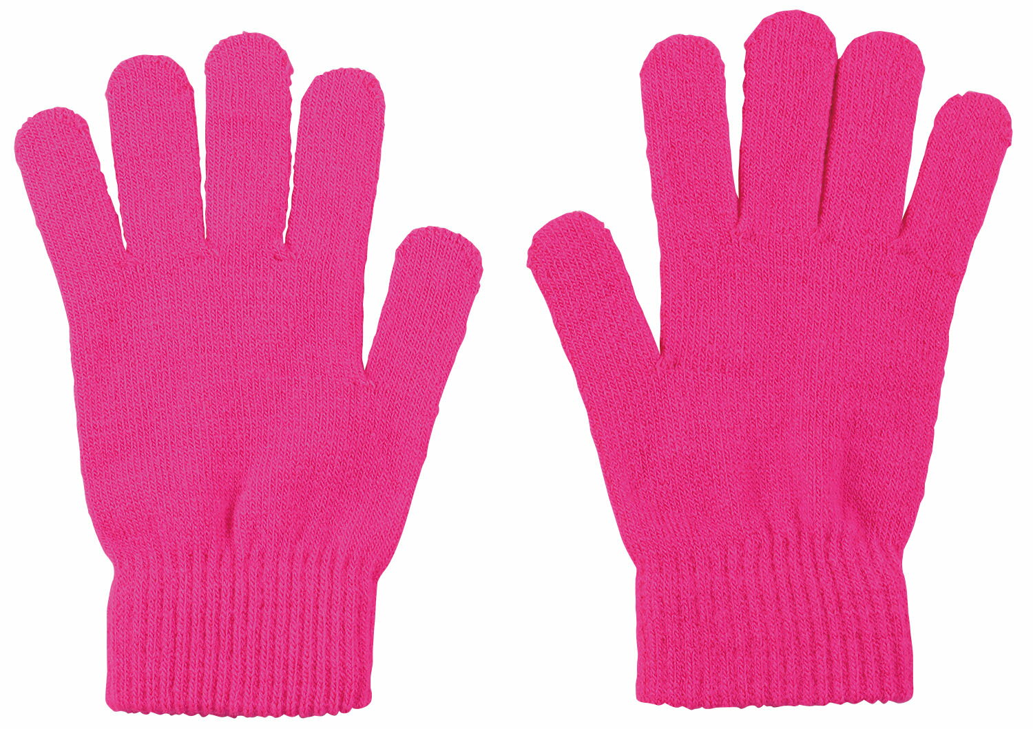 セール期間中ポイント10倍！【14801】カラーのびのび手袋 大 蛍光ピンク アーテック
