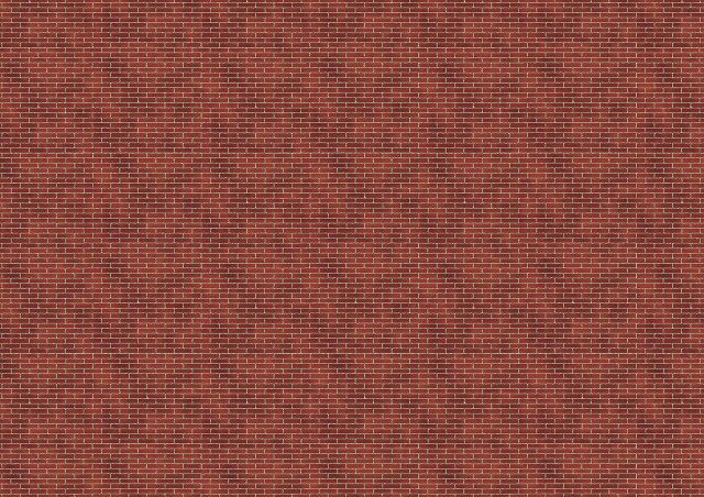 ジオラマタックシート　赤レンガ　1／35　5枚組【55655】 アーテック