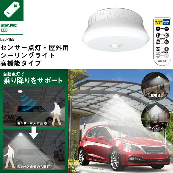 [RITEX]ムサシ 屋外用センサーシーリング...の紹介画像2