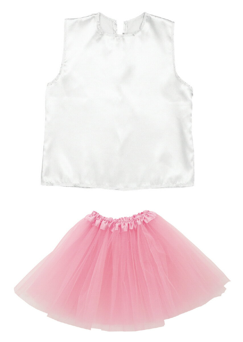 チュールスカート(ピンク)+シャツ セット【14899】 アーテック