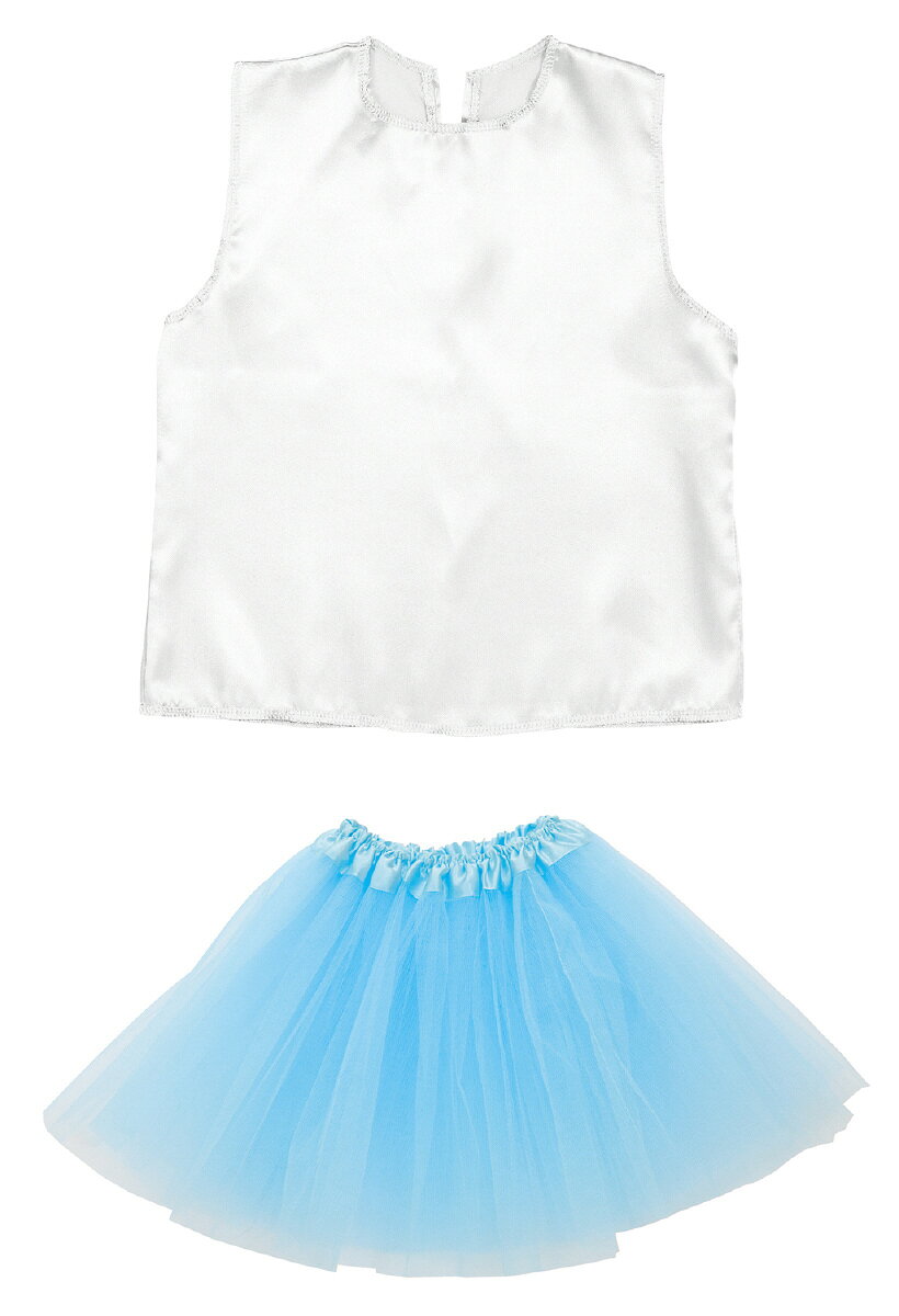 チュールスカート(ブルー)+シャツ セット【14900】 アーテック