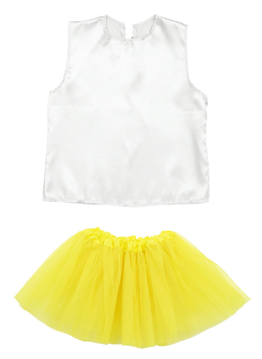 チュールスカート(イエロー)+シャツ セット【14903】 アーテック
