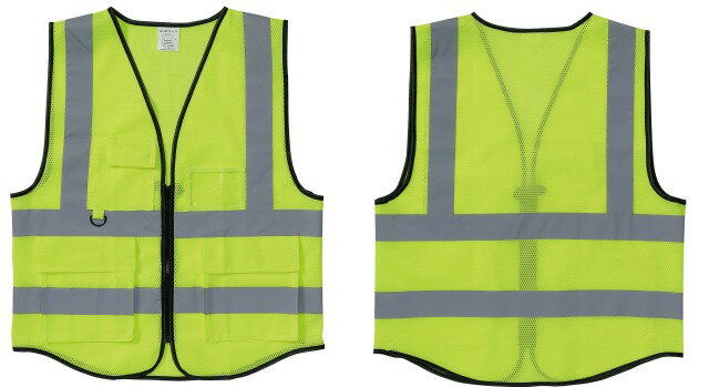 安全反射ベスト　蛍光イエロー【36502】 アーテック