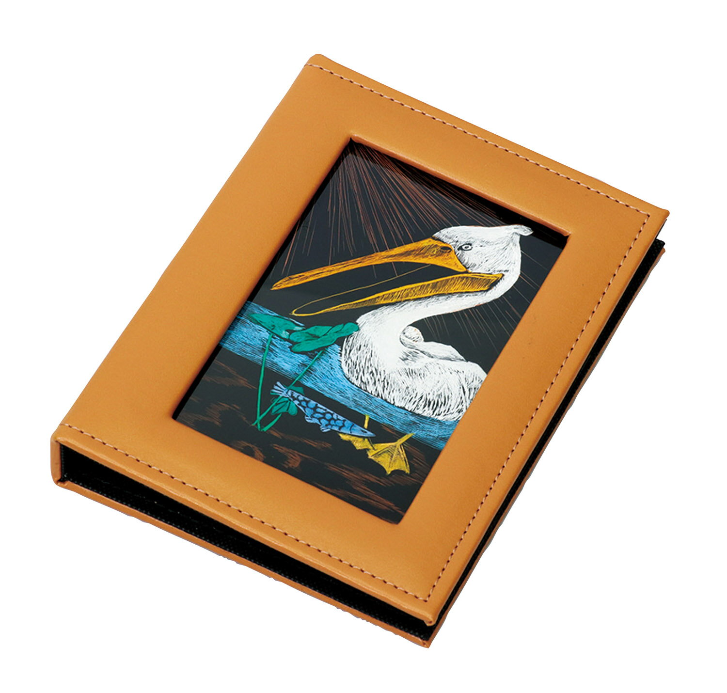 【5687】ニューレザー調写真ファイル アートガラス アーテック